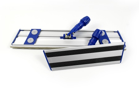 Staubwischhalter Alu. blau 38 cm